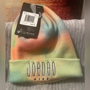 Brand new multi colored Tie Dye Jordan by Nike Stocking hat